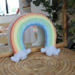 Shaped Pillow Colourful Rainbow In The Sky