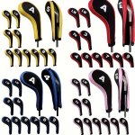 12PCS SET Fashionable Number Printed Golf Iron Club Head Covers With Zipper