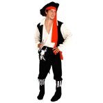Adult Captain Pirate Costume 4PCS - Factory Plaza