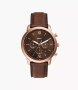 Fossil Neutra Chronograph Brown Leather Men's Watch FS6026