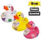 Baby Vinyl Themed Duck 10CM Flower Astd