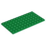 Parts Plate 6 X 12 3028 - Green