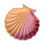 Eco-resin Clamshell Trinket Tray - Peach & Pink