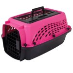 2-DOOR Top Load Kennel - XX Small Hot Pink Black