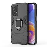 Shockproof Black Panther Magnetic Ring Stand Cover For Galaxy A23 4G