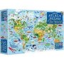 Usborne Atlas And Jigsaw: The World   Book & Toy     Paperback