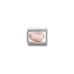 Composable Classic Link Pink Stone Drop Left