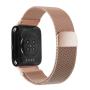 For Oppo Watch 46MM Smart Watch Milanese Stainless Steel Metal Strap Rose