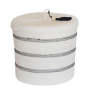 Lidded Cylinder Basket - Stitched Striped - Standard