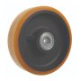 HD Euro Yellow Pu On Cast Iron Wheels Utb