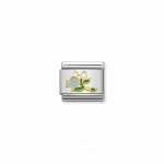 La Vie En Rose Blue Rose Bouquet Enamel Link