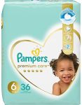 Pampers Premium Care Size 6 13+ Kg 36 Nappies Airflow Skin Comfort