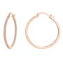 Pavoi 14K Gold Plated 925 Sterling Silver Post Cubic Zirconia Hoop Earrings Large Rose Gold Hoops