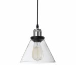 Sarah Metal And Glass Pendant Light