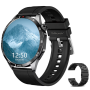Active Men's Smart Watch - Android & Ios Compatible Fitness & Daily Use.