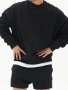 Trendy Solid Sweatshirt Men's Casual Classic Design Crew Neck Pullover Sweatshirt For Men Fall Winter