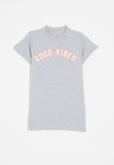 PoP Candy T-Shirt Dress - Grey