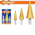 3 Piece Hss Step Drill Bit Set WJD3401