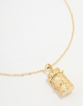 Goldair Gold Plated Barrel Pendant Necklace