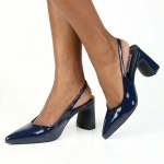Madison Odette Block Heel - Navy - 8