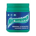 Airwaves Sugar Free Chewing Gum Menthol & Eucalyptus 60 Pack