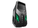 Raidmax Exo Se Window Green LED Gpu 370MM Atx|micro Atx|mini Itx Chassis Black - Exo 108BG Se