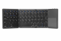 Foldable Bluetooth Keyboard With Touchpad - Black