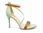 Plum Footwear Ladies Lindsy Heels In Mint/tan - Mint/tan / 8