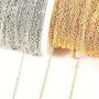 1M 39.37IN Basic Bracelet Necklace Chain Necklace Bracelet Jewelry Making Chain Accessories Diy Accessories Golden Diy