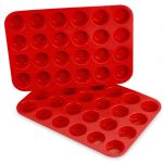 2 Pack Muffin Pan Silicone 24 Cups Non-stick & Bpa Free Baking Cupcake Pan