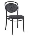Marcel Polypropylene Side Chair - Marsala