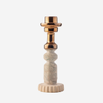 Industrial Candle Holder - Set Of 2 - Multi Earth bronze