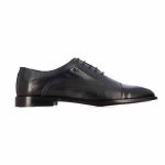 Formal Lace-up Cap Toe Shoe -black