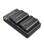 Nikon Ravpower Dual 2100MAH EN-EL15 Replacement Battery Charging Dock Set
