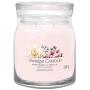 Yankee Candle Signature Collection Medium Pink Cherry Vanilla - New Jar Design 2 Wicks Retail Box No Warranty