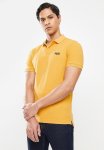 Short Sleeve Classic Pique Polo - Mustard