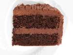 Round Chocolate Dessert Cream Cake