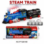 Steam Train Toy With Light Sound & Realistic Steam Effect