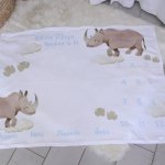 Milestone Blanket Beige Rhino