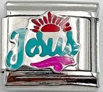 Jesus Colour 9MM Charm