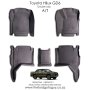 Toyota Hilux GD6 Heavy Duty Moulded Rubber Floor Mats For