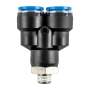 Hose Fitting Y Joint 16MM - 1/4''''M