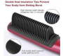 KO2346 Hair Straightener Brush Black Red