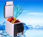 6L Portable Car Electronic 2-IN-1 Cooling & Warming Refrigerator Fridge Storage white