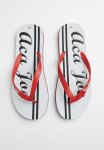 Aj Logo Flip-flop - White & Red