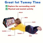 Montessori-inspired Tummy Time Book Toy For Newborns - High-contrast Crinkle Sounds & Colorful Cloth Design - Perfect Infant Flo