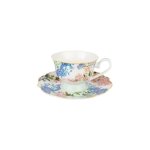 Belle Fleur 4 Piece Cup & Saucer Set Multicoloured