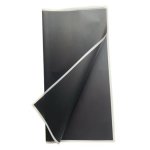 Flower Sleeve Solid Black With White Border - Pack Of 20