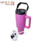 Sublimation Pink Rainbow 40OZ Fat Jack Tumbler