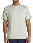 Reebok Men's Showdown Short Sleeve Crewneck T-Shirt Standard Fit Lightweight Stretch Poly Space-dyed Cool Touch Jersey Iceberg G